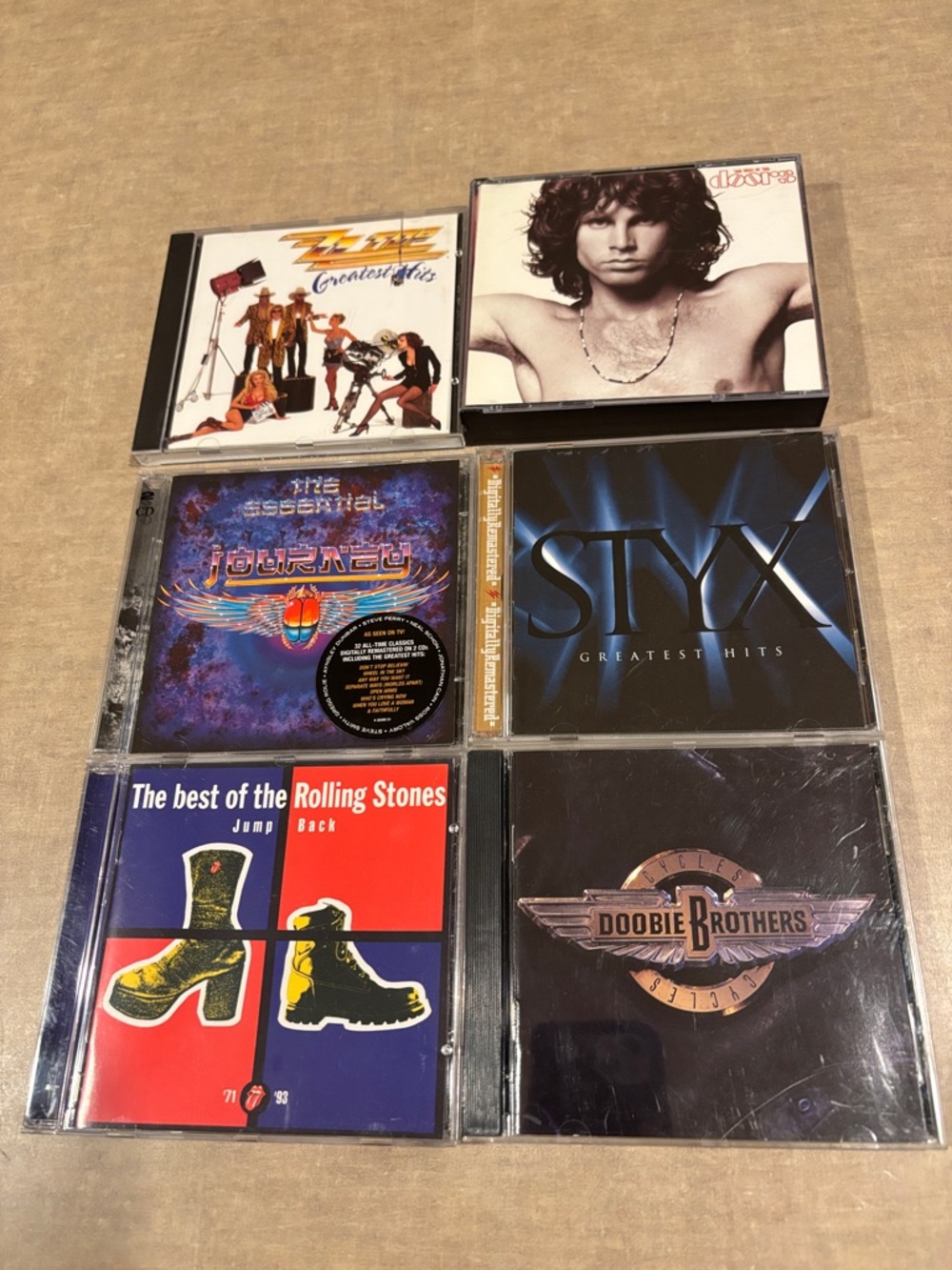 Classic Rock CD Collection - Assorted Artists - Black & White Covers